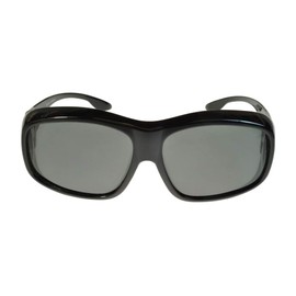 Fit-Over Sunglasses Polarised 3010PL Black/Smoke Extra Large XL