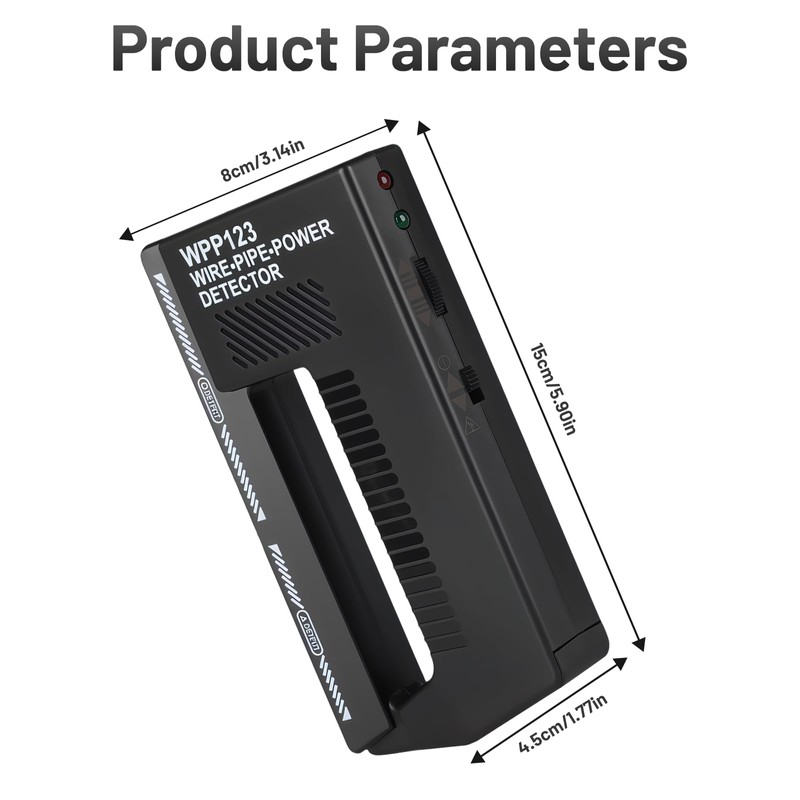 YELKOEYN Wire Pipe Detector - Wpp123 Mental Wire Detector with