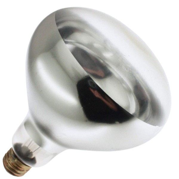 Industrial Performance 250 Watt BR40 Shatter Resistant Clear Heat Lamp