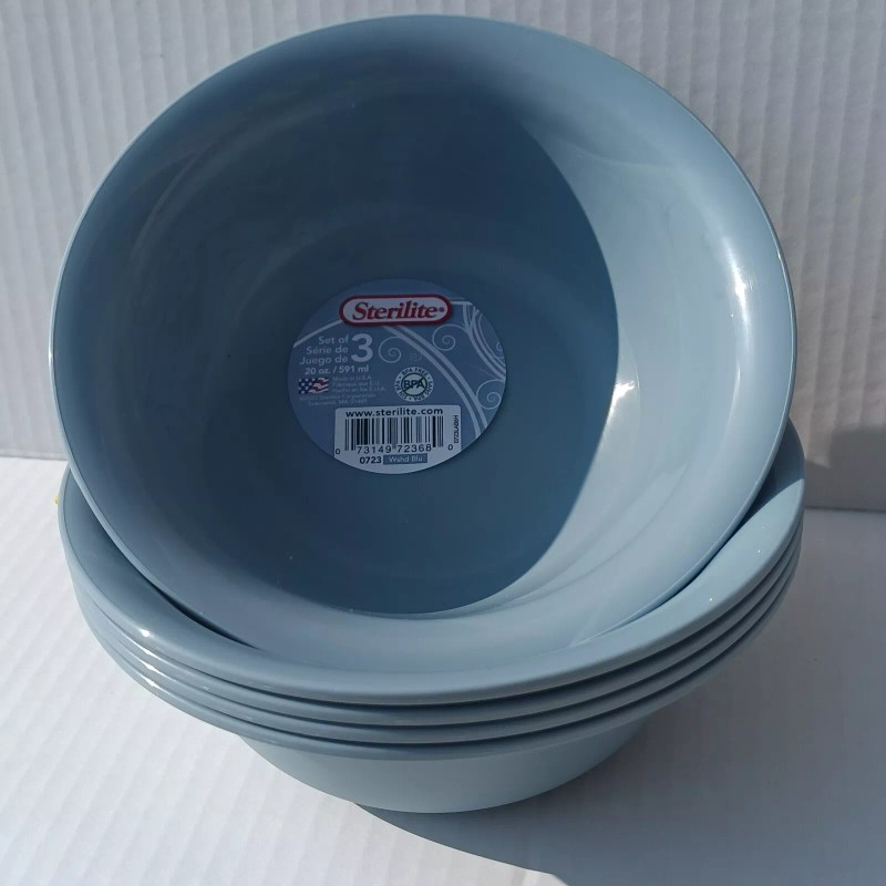 Sterilite Lite Blue Sterilite Microwave Safe Soup & Salad Food