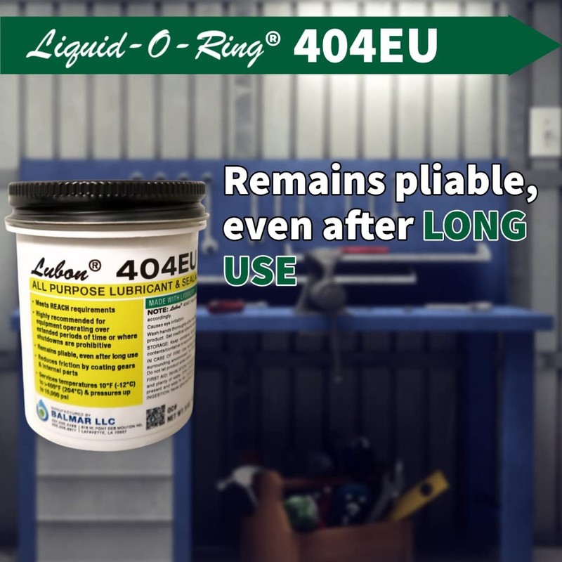 Liquid-O-Ring Lubon 404EU All-Purpose Lubricant & Sealant – Contains PTFE,
