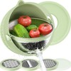 4-1 Colander with Bowl Set - Strainers for Kitchen, Food