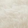 ERLOXO Fluffy Beige Faux Fur Comforter Cover Queen Set -