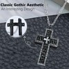 Oslynia Squid Game Cross Necklace for Men, Antique Cross Pendant