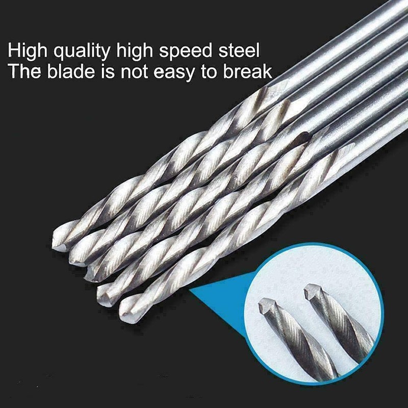20 Pcs 1.9 mm HSS Micro Twist Drill Bit, Mini