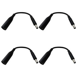 New Power Charger Cable Cord Converter 7.4mmx5.0mm Round Jack (Old Type) to 4.5mmx3.0mm Plug End (New Type) Adapter Pigtail Fits for Dell,Set of 4,Vicue New Version