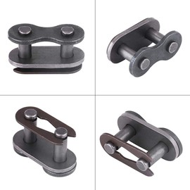 Keenso Pack of 5 Motorcycle Chain Links, Motorcycle Chain Buckle Connecting Link Dirt Bike 415 Chain Link for Motorised 2-Stroke Bicycle