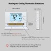 Thermostat for Home Non-Programmable Single-Stage Systems,1 Heat / 1 Cool,Easy