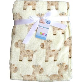 Luxury Soft Fleece Baby Blanket 75x100cm for Babies "First Steps"
