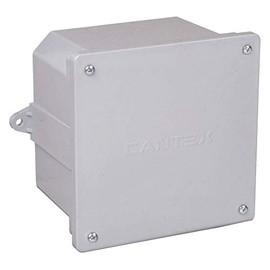 Cantex 5133709U 4 x 4 x 4 in. PVC Molded Junction Box