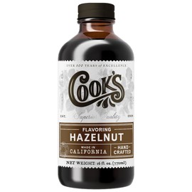 Cook's, Pure Hazelnut Flavor, Perfect for Baking and Cooking, Certified Kosher, Gluten Free, Allergen Free, Vegan, 16 oz
