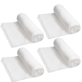 ：JOYIN Christmas Snow Blanket Roll Soft Thick Artificial Snow Sheets, Cotton Fabric Under The Xmas Tree for Holiday Decor and Winter Displays Christmas Table Decorations (15In x 10 Ft, 4 PCS)