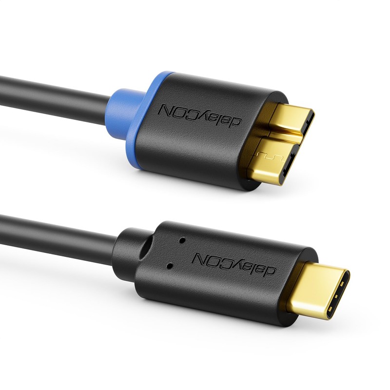 deleyCON 0,5m USB 3.0 Kabel - Stecker Typ 3.1 -