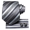 Hi-Tie 3 Pcs Gift Box Mens Tie Set Necktie with