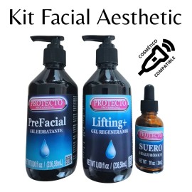 Kit Facial Aesthetic, Humectante, Regenerador, Hialurónico