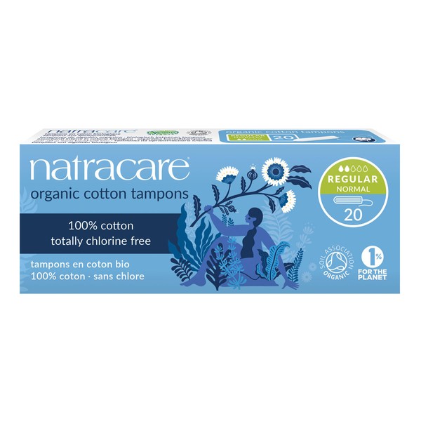Natracare Certified Organic Cotton Tampons - 20x Regular