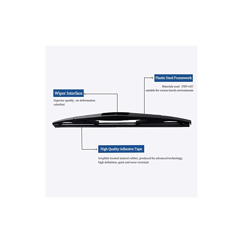 Rear Wiper Blade,8inch Car Back Window Wiper Replacement for Lexus