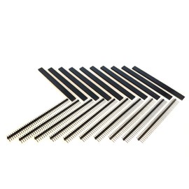 10 Pieces 40 Pin 2.54mm Single Row Female Header & 10 Pieces 40 Pin 2.54mm Single Row Male Header Combo
