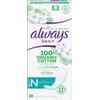 Always Dailies Organic Cotton Topsheet Liners, Pack of 28
