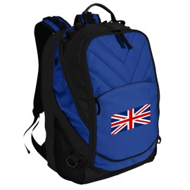 UK Flag Backpack England British Flag Bag w/Laptop Section