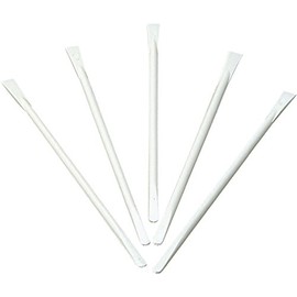 Mixtik Mixing Spatulas - Thin, White, Rigid - 4 1/2" (100)