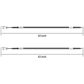 10L0L Golf Cart Brake Cable for Club Car DS 2000-up Gas & Electric, 42 Inch Driver and Passenger Side, OEM# 102022101