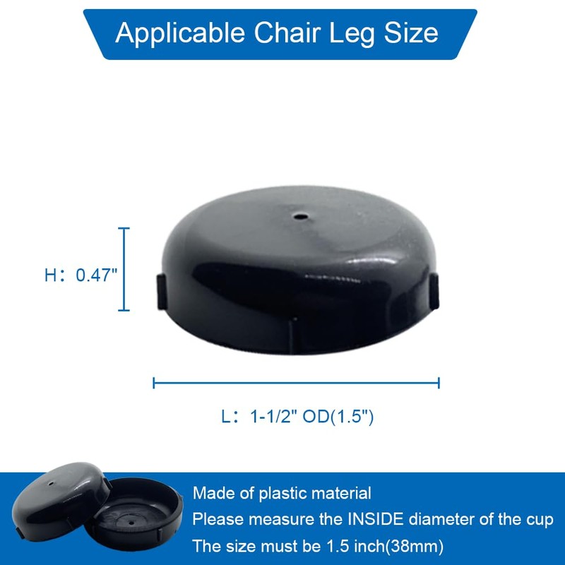 Wrought Iron Chair Glide Protector - Patio Outdoor Furniture Table