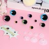 MUCUNNIA 80pcs 12-35mm Moon Glitter Safety Eyes and Noses for