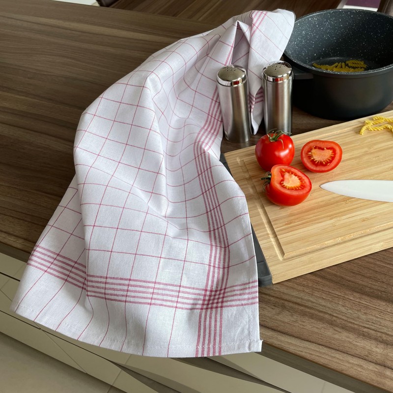 ZOLLNER Set of 5 Tea Towels, 50 x 70 cm,