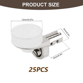 25pcs Cabinet Shelf Pegs, Cabinet Shelf Supports Pins, Shelf Holder Pins, Shelf Holder Replacement Peg, Bracket Steel Pin, 5mm