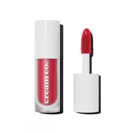 cream co. Glow Tint für Lippen, Wangen und Augen, feuchtigkeitsspendend mit 5 Hyaluronsäuretypen, Peptiden und Ceramiden, langanhaltend, 5 ml G | Dunkelrot - 5 ML