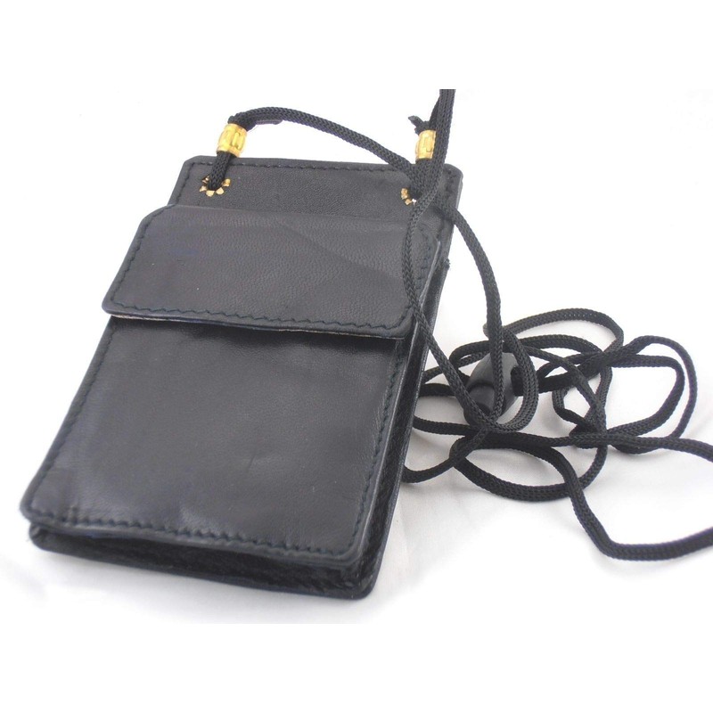 Leather ID Holder from Marshal- 561r,Black,Regular