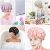 Tbestmax Gorros Ducha Mujer Niña Reutilizables Impermeables Doble Capa Diseño