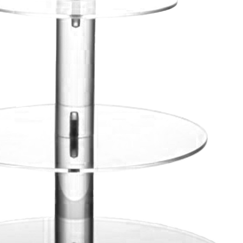 Cupcake Stand Multi Round Tiers Transparent Acrylic High Stability Cupcake