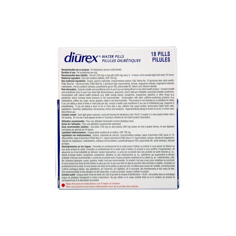 Diurex Diurex Water Pills 18 CT