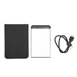 External Hard Drive 2.5 Inch USB3.0 5Gbps Transmission Plug and Play Ultrathin Mobile Hard Disk for Computer TV Phone Silver 80GB