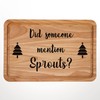 Did Someone Mention Sprouts, Funny Christmas Chopping Board, Novelty Kitchen