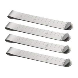 Operitacx 40 Pcs 3 Inches Sewing Clips Sewing Machine Accessories Quilting Supplies Sewing Supplies Measuring Ruler Sewing Clips Hemming Clips Metal Measurement Ruler Silver