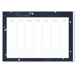 Stars Weekly Planner Pad, DIN A4 Format, 1 Pad