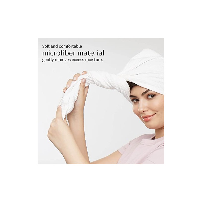T3 Toalla turbante de lujo | Material de microfibra suave,