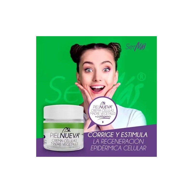 Crema Facial Piel Células Madre Vegetales Aclarante e Hidratante 50