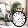 Indoor Outdoor Thermometer Hygrometer - 10 Inch Room Temperature Humidity