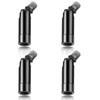 Tondiamo 4 Pcs Black Sloped Ceiling Light Adapter 180 Degree