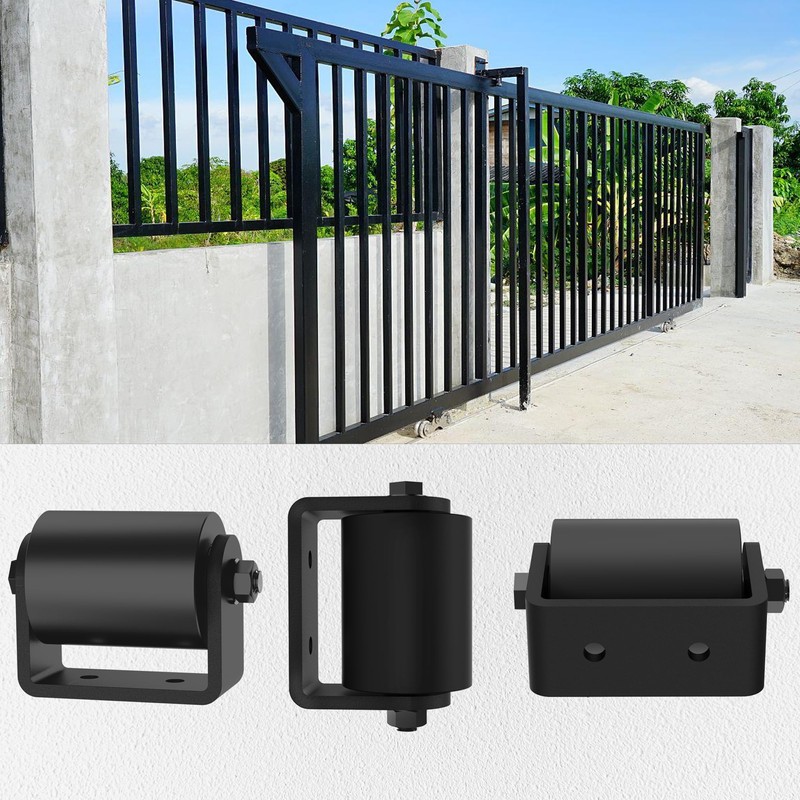 Sdstone 2Pack Slide Gate Guide Roller with C Post Welded