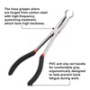CASOMAN 3Pcs 11" Hose Gripper Plier Set, Black & Red,