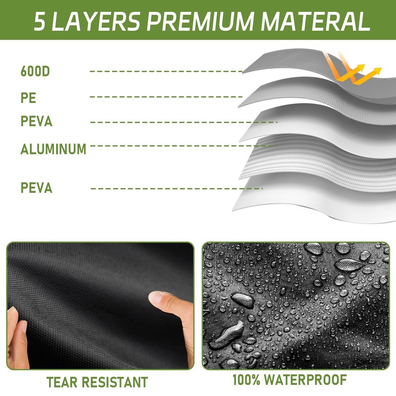 RV Air Conditioner Cover 600D Waterproof Outdoor RV Travel Trailer