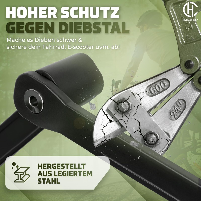 Hartclip Bicycle Folding Lock High Security Alloy Steel 85 cm