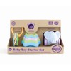 Green Toys Baby Toy Starter Set, First Keys/Stacking Cups/Elephant -