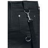 Gothicana by EMP Ladies Black Short Skirt with Buckles, black