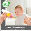 Cuchara Alimentadora para Bebés Dispensador de papillas de Silicona Flexible